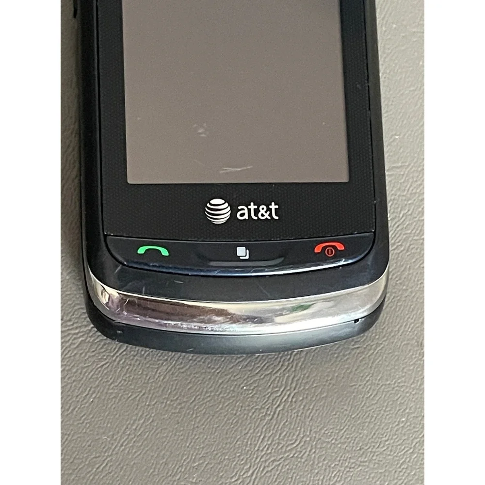 LG AT&T Slide Phone Touchscreen QWERTY Keyboard Black READ